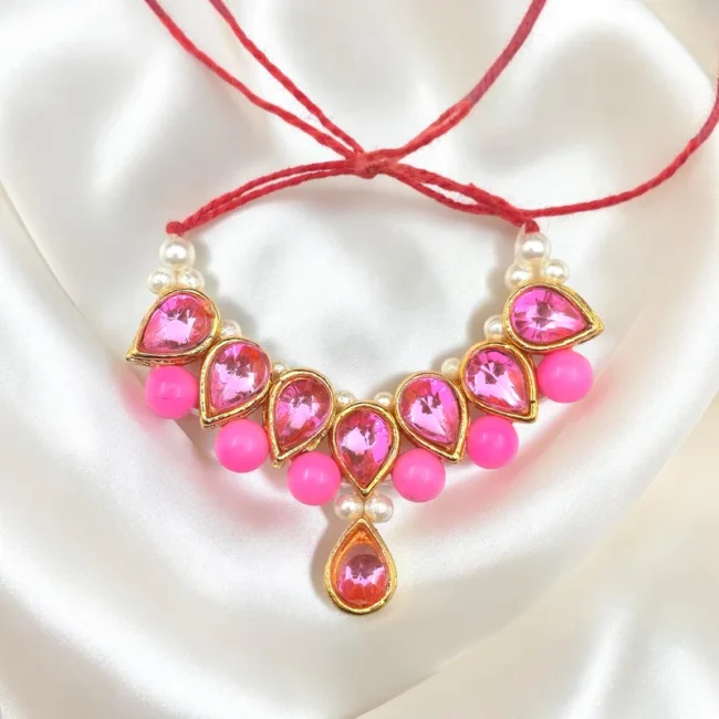 Kundan Choker for Laddu Gopal | Designer Mala for Thakur Ji