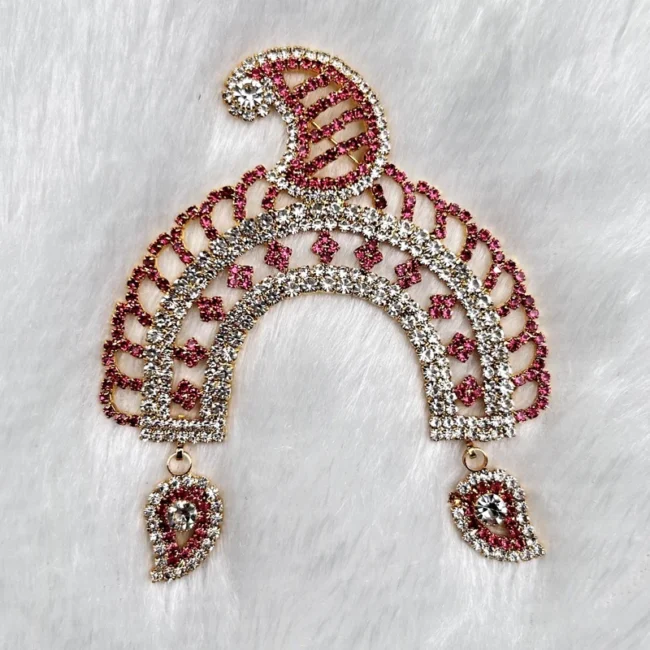 Beautiful stone Chandrika damini for Radha rani, laddu gopal, idols.