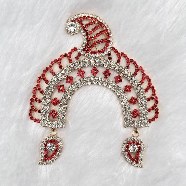 Beautiful stone Chandrika damini for Radha rani, laddu gopal, idols.