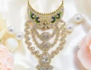 kanha ji haar bal gopal haar krishna idol necklace laddu gopal jewellery thakur ji shringar AD mala AD shrinagr kanha ornament murti jewellery krishna bhagwan dress accessories janmashtami shringar kanha ji gehna blue kundan style necklace deity ornament