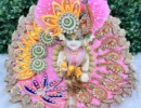Janmashtami Special beautiful dress for laddu gopal, krishna and radha rani. Ornaments for idols