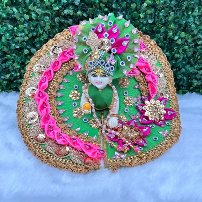 Janmashtami Special beautiful dress for laddu gopal, krishna and radha rani. Ornaments for idols