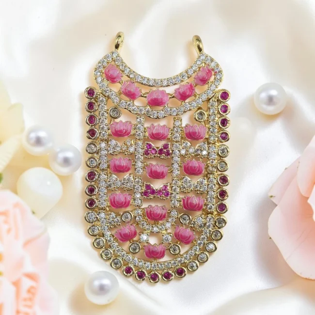 kanha ji haar bal gopal haar krishna idol necklace laddu gopal jewellery thakur ji shringar AD mala AD shrinagr kanha ornament murti jewellery krishna bhagwan dress accessories janmashtami shringar kanha ji gehna blue kundan style necklace deity ornament