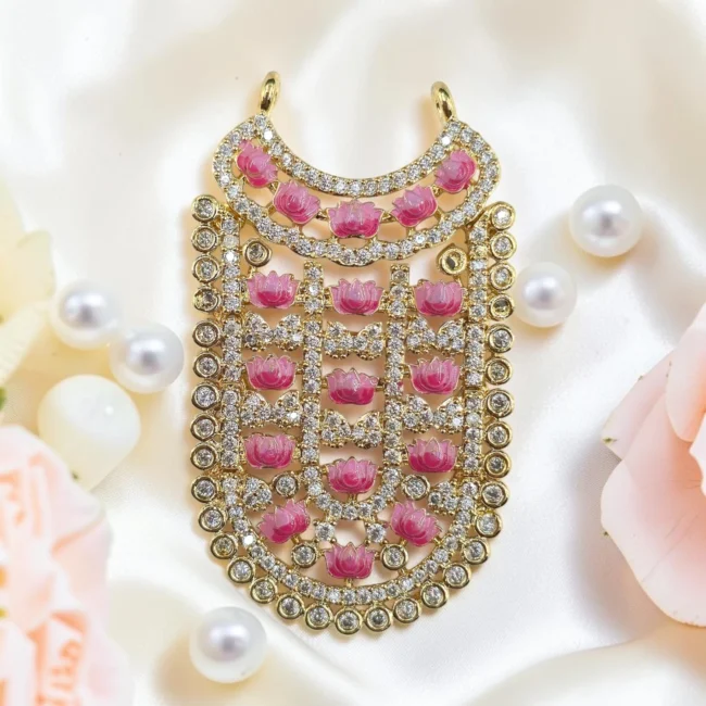 kanha ji haar bal gopal haar krishna idol necklace laddu gopal jewellery thakur ji shringar AD mala AD shrinagr kanha ornament murti jewellery krishna bhagwan dress accessories janmashtami shringar kanha ji gehna blue kundan style necklace deity ornament