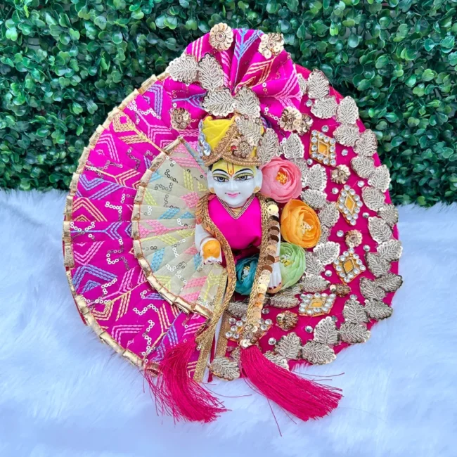 Janmashtami Special beautiful dress for laddu gopal, krishna and radha rani. Ornaments for idols