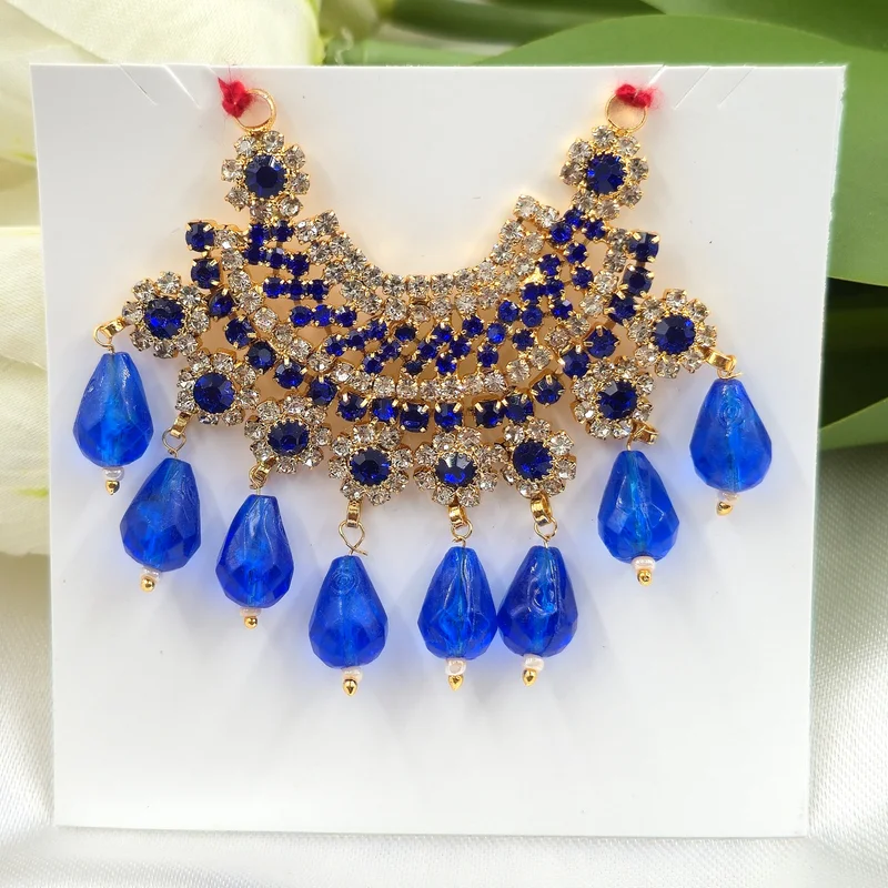 Laddu Gopal choker, AD Choker, Laddu Gopal kanthi, Blue Stone Mala, Krishna Ji Mala, Thakur Ji Mala, Laddu Gopal Jewelry, Laddu Gopal Shringar, Designer Laddu Gopal Haar, Crystal Mala for Laddu Gopal, Kanha Ji Mala, Bal Gopal Jewelry, Temple Jewelry, Janmashtami Shringar, Laddu Gopal Accessories, Krishna Idol Ornament, Fancy Laddu Gopal Mala, Premium Laddu Gopal Necklace, Thakur Ji Accessories, Radha Krishna Shringar, Laddu Gopal Decoration Items