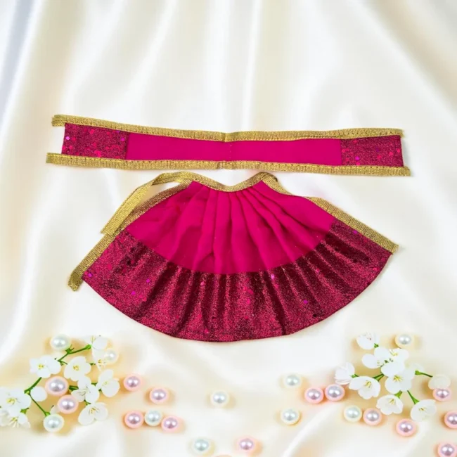 Durga Mata Dress, Durga Mata Lehenga, Durga Mata Poshak, Maa Durga Dress, Durga Idol Dress, Durga Mata Vastra, Durga Mata Shringar Dress, Navratri Dress for Durga Mata, Durga Puja Dress, Handmade Durga Dress, Floral Durga Dress, Designer Durga Mata Poshak, Durga Mata Lehenga Patka, Decorative Durga Dress, Temple Dress for Durga Mata, Festival Dress for Durga Idol, Premium Durga Mata Dress, Durga Idol Clothing, Mata Rani Dress, Durga Mata Decorative Dress