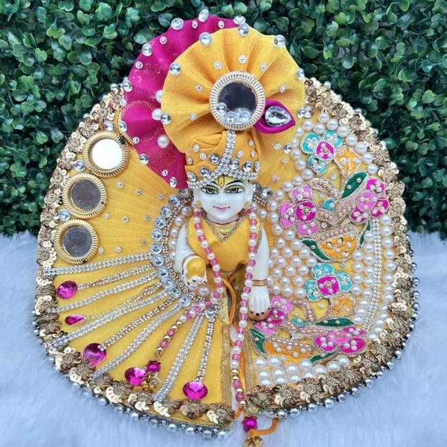 Janmashtami Special beautiful dress for laddu gopal, krishna and radha rani. Ornaments for idols