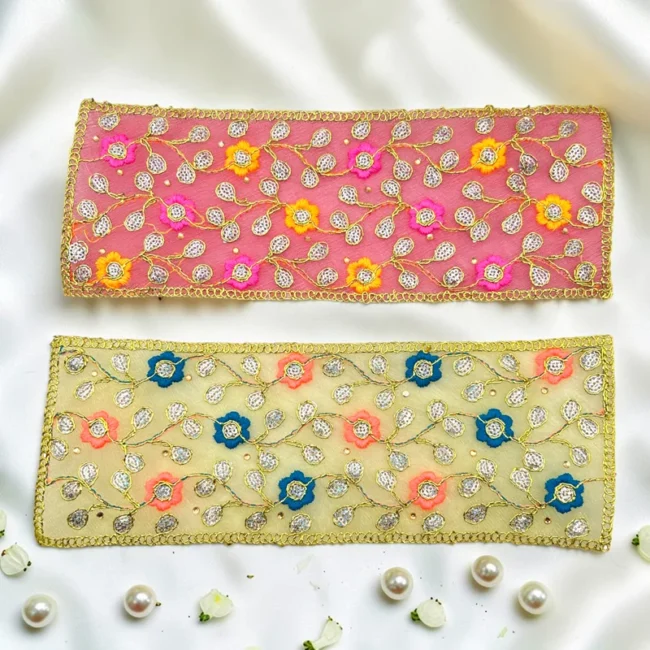Designer Embroidered Chunari for Mata Rani & Radha Rani | Size- 4*12 Inches