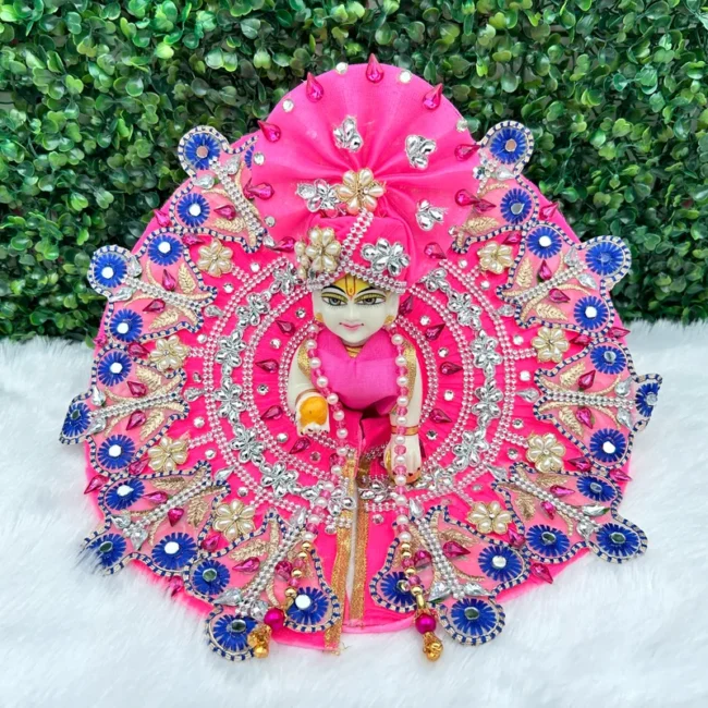 Janmashtami Special beautiful dress for laddu gopal, krishna and radha rani. Ornaments for idols