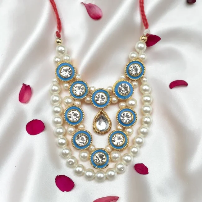 Kundan Mala, Laddu Gopal beads Mala, Laddu Gopal crystal Haar, Blue Stone Mala, Krishna Ji Mala, Thakur Ji Mala, Laddu Gopal Jewelry, Laddu Gopal Shringar, Designer Laddu Gopal Haar, Crystal Mala for Laddu Gopal, Kanha Ji Mala, Bal Gopal Jewelry, Temple Jewelry, Janmashtami Shringar, Laddu Gopal Accessories, Krishna Idol Ornament, Fancy Laddu Gopal Mala, Premium Laddu Gopal Necklace, Thakur Ji Accessories, Radha Krishna Shringar, Laddu Gopal Decoration Items