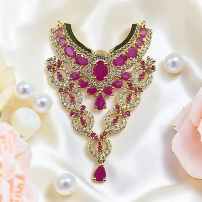 AD necklace AD haar AD mala for laddu gopal premium mala luxurious haar for laddu gopal AD shringar Premium mala for bhagwan ji AD jwellery for bal gopal Krishna AD Choker