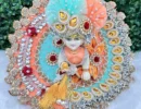 Janmashtami Special beautiful dress for laddu gopal, krishna and radha rani. Ornaments for idols