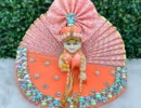 Janmashtami Special beautiful dress for laddu gopal, krishna and radha rani. Ornaments for idols