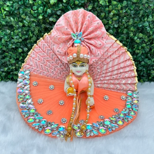 Janmashtami Special beautiful dress for laddu gopal, krishna and radha rani. Ornaments for idols