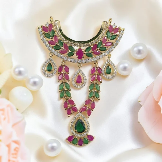 AD necklace AD haar AD mala for laddu gopal premium mala luxurious haar for laddu gopal AD shringar Premium mala for bhagwan ji AD jwellery for bal gopal Krishna AD Choker