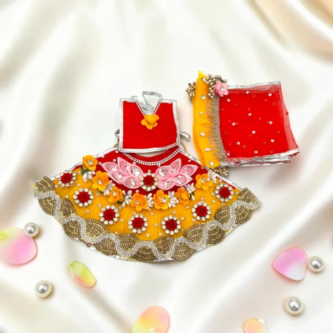 Durga Mata Dress, Durga Mata Lehenga, Durga Mata Heavy Poshak, Maa Durga Dress, Durga Idol Dress, Durga Mata Vastra, Durga Mata Shringar Dress, Navratri Dress for Durga Mata, Durga Puja Dress, Handmade Durga Dress, Floral Durga Dress, Designer Durga Mata Poshak, Durga Mata Lehenga Patka, Decorative Durga Dress, Temple Dress for Durga Mata, Festival Dress for Durga Idol, Premium Durga Mata Dress, Durga Idol Clothing, Mata Rani Dress, Durga Mata Decorative Dress