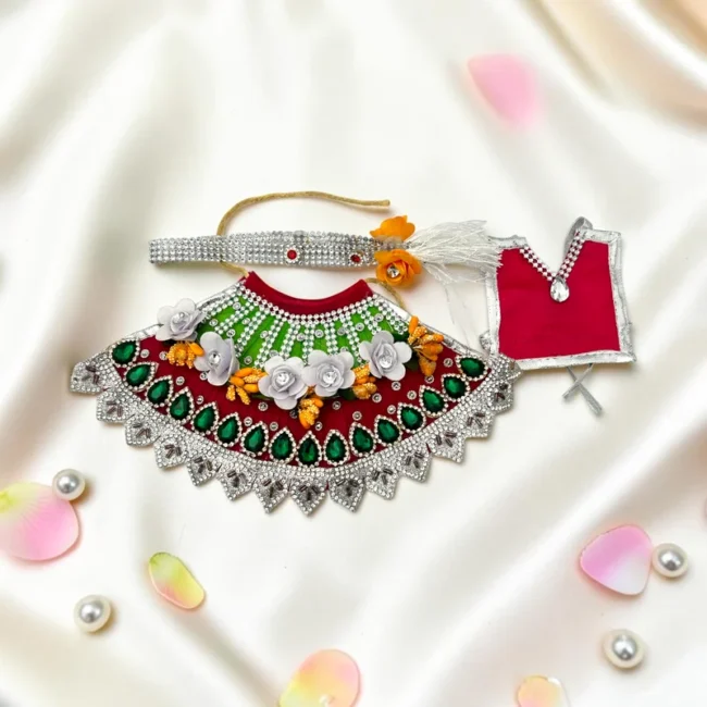 Durga Mata Dress, Durga Mata Lehenga, Durga Mata Poshak, Maa Durga Dress, Durga Idol Dress, Durga Mata Vastra, Durga Mata Shringar Dress, Navratri Dress for Durga Mata, Durga Puja Dress, Handmade Durga Dress, Floral Durga Dress, Designer Durga Mata Poshak, Durga Mata Lehenga Patka, Decorative Durga Dress, Temple Dress for Durga Mata, Festival Dress for Durga Idol, Premium Durga Mata Dress, Durga Idol Clothing, Mata Rani Dress, Durga Mata Decorative Dress