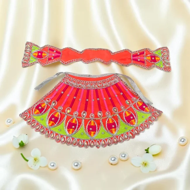 Durga Mata Dress, Durga Mata Lehenga, Durga Mata Heavy Poshak, Maa Durga Dress, Durga Idol Dress, Durga Mata Vastra, Durga Mata Shringar Dress, Navratri Dress for Durga Mata, Durga Puja Dress, Handmade Durga Dress, Floral Durga Dress, Designer Durga Mata Poshak, Durga Mata Lehenga Patka, Decorative Durga Dress, Temple Dress for Durga Mata, Festival Dress for Durga Idol, Premium Durga Mata Dress, Durga Idol Clothing, Mata Rani Dress, Durga Mata Decorative Dress