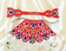 Beautiful Design Poshak for Maa Durga Idol | Decorative Lahnga with Matching Patka | 5 Inch