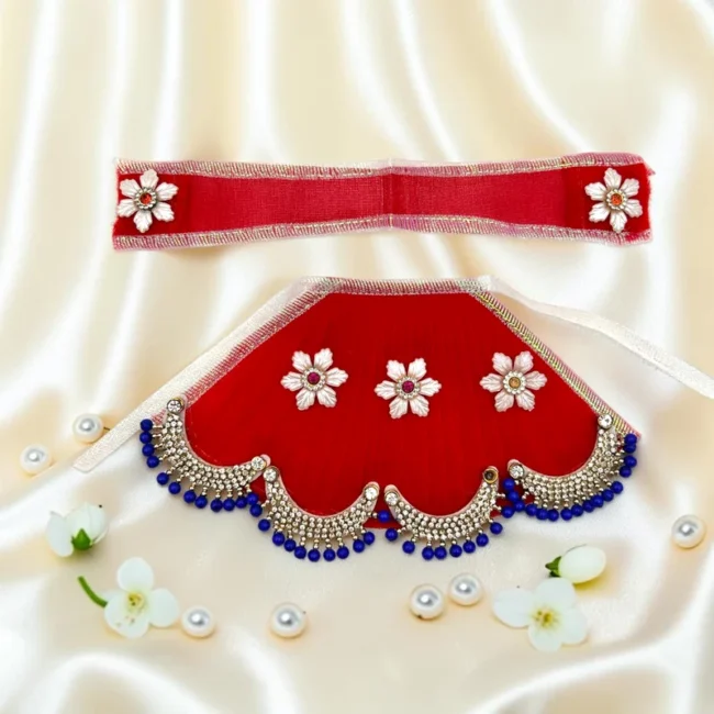 Durga Mata Dress, Durga Mata Lehenga, Durga Mata Heavy Poshak, Maa Durga Dress, Durga Idol Dress, Durga Mata Vastra, Durga Mata Shringar Dress, Navratri Dress for Durga Mata, Durga Puja Dress, Handmade Durga Dress, Floral Durga Dress, Designer Durga Mata Poshak, Durga Mata Lehenga Patka, Decorative Durga Dress, Temple Dress for Durga Mata, Festival Dress for Durga Idol, Premium Durga Mata Dress, Durga Idol Clothing, Mata Rani Dress, Durga Mata Decorative Dress