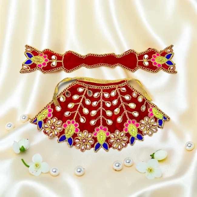 Durga Mata Dress, Durga Mata Lehenga, Durga Mata Heavy Poshak, Maa Durga Dress, Durga Idol Dress, Durga Mata Vastra, Durga Mata Shringar Dress, Navratri Dress for Durga Mata, Durga Puja Dress, Handmade Durga Dress, Floral Durga Dress, Designer Durga Mata Poshak, Durga Mata Lehenga Patka, Decorative Durga Dress, Temple Dress for Durga Mata, Festival Dress for Durga Idol, Premium Durga Mata Dress, Durga Idol Clothing, Mata Rani Dress, Durga Mata Decorative Dress